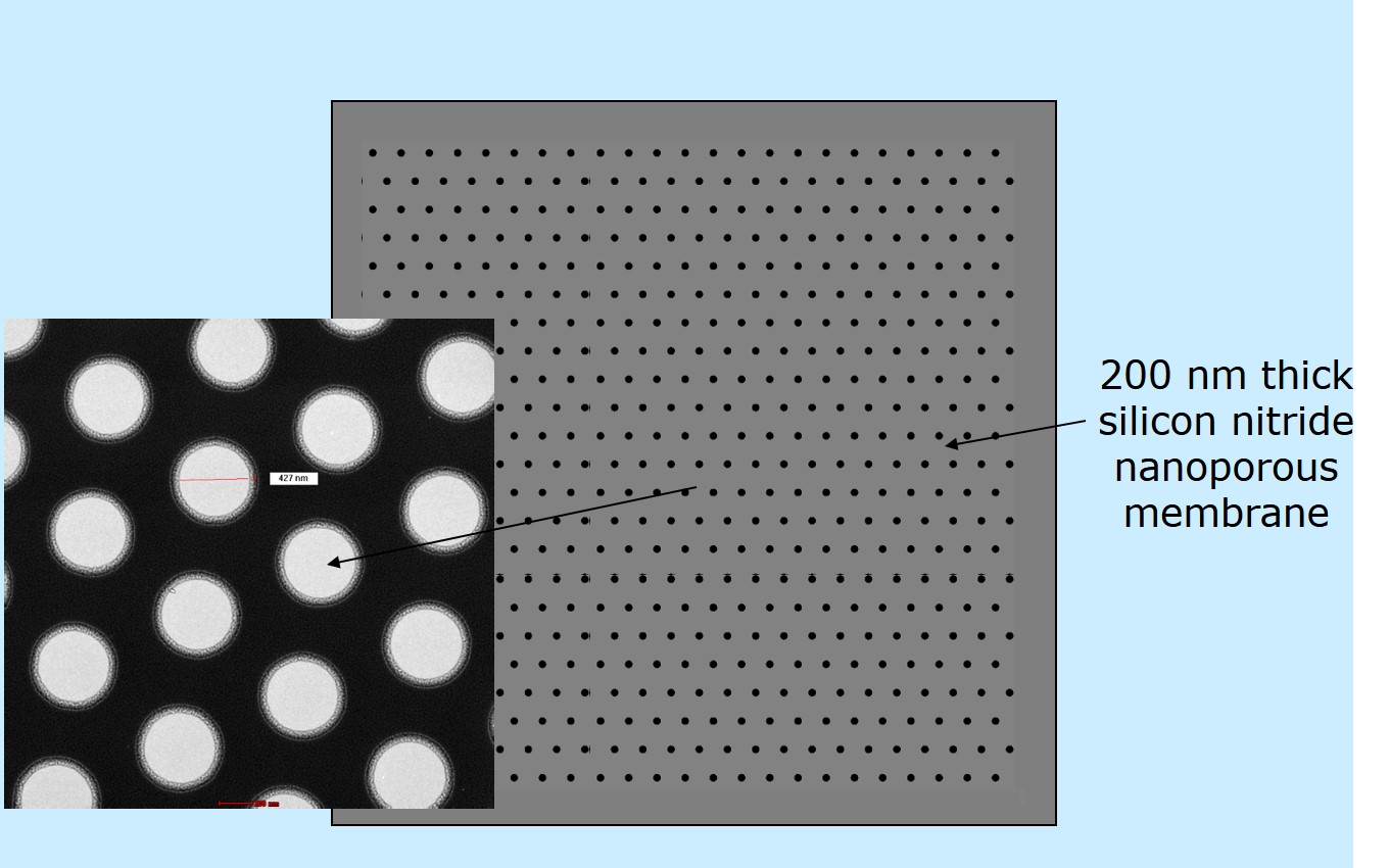 400 nm Porous Membrane Image